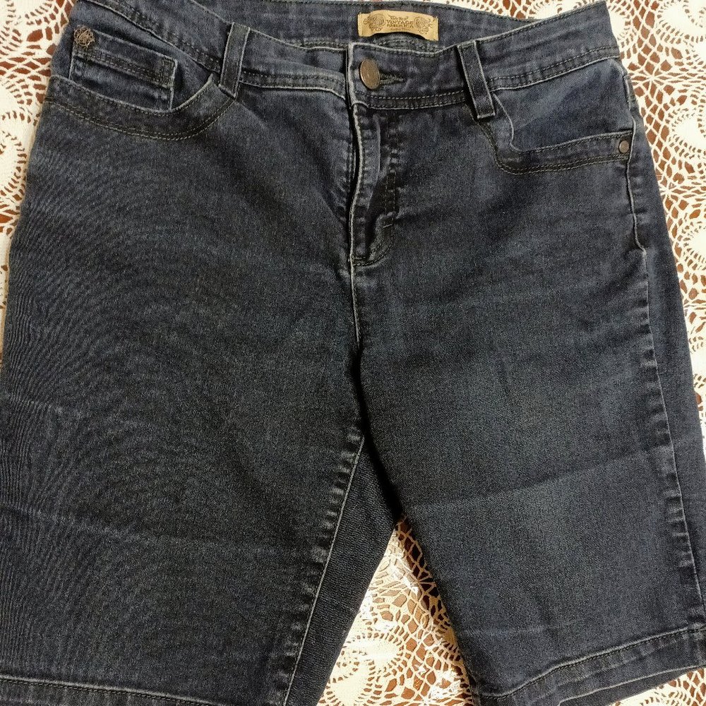Women's Shorts, Black, W-15 1/4", L-20"